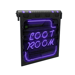Neon Loot Room Door