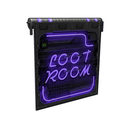 Neon Loot Room Door