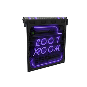 Neon Loot Room Door