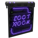 Neon Loot Room Door