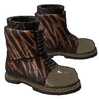 Gold Chains Boots in Rust