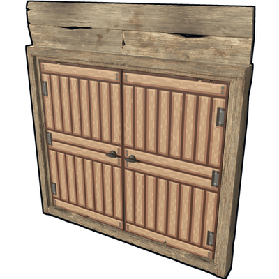 Pixel Wooden Double Door