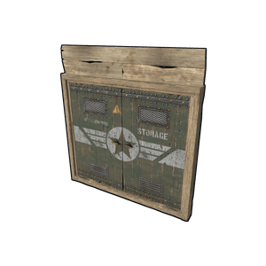 Military Storage Wooden Double Door