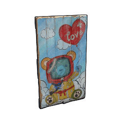 Teddy Love Wooden Door