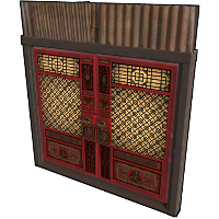 Serpent Temple Double Door in Rust