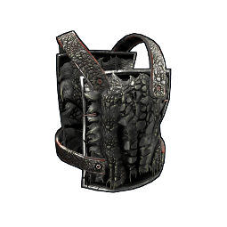 Black Alligator Metal Chest Plate