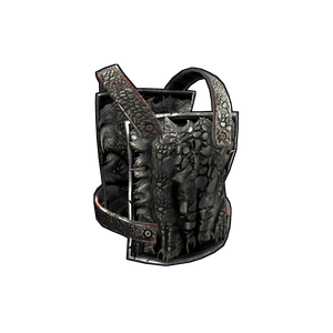 Black Alligator Metal Chest Plate