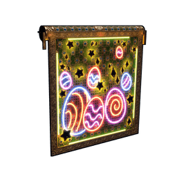 Neon Easter Garage Door