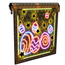 Neon Easter Garage Door