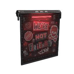 NOT Friendly Clan Garage Door