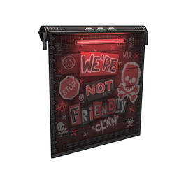 NOT Friendly Clan Garage Door