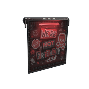 NOT Friendly Clan Garage Door