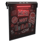 NOT Friendly Clan Garage Door