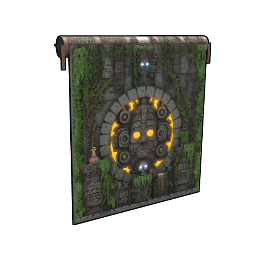 Forbidden Mayan Temple Garage Door