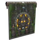 Forbidden Mayan Temple Garage Door