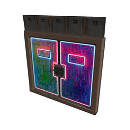 Neon Bismuth Armored Double Door