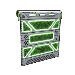 Greening Area Garage Door