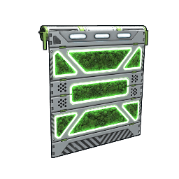 Greening Area Garage Door