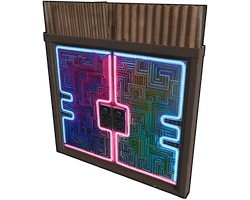 Neon Bismuth Metal Double Door