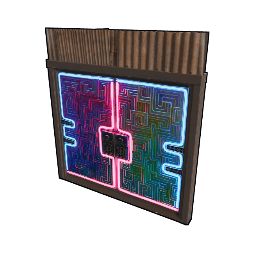 Neon Bismuth Metal Double Door