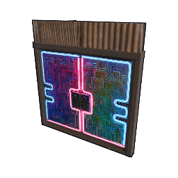 Neon Bismuth Metal Double Door
