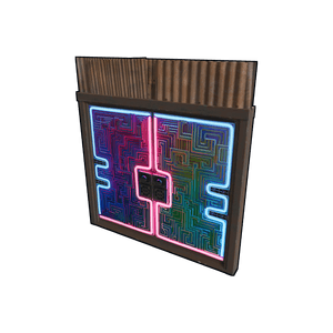 Neon Bismuth Metal Double Door