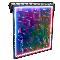 Neon Bismuth Garage Door