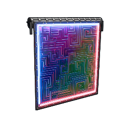 Neon Bismuth Garage Door