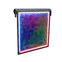 Neon Bismuth Garage Door
