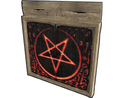 Wooden Double Door from Hell