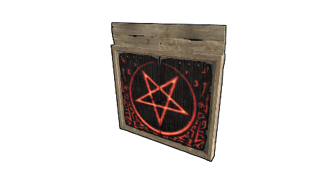 Wooden Double Door from Hell