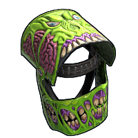 Slime Monster Helmet in Rust