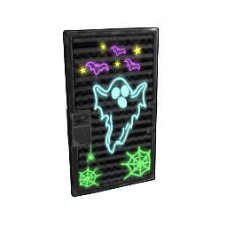 Neon Ghost Door