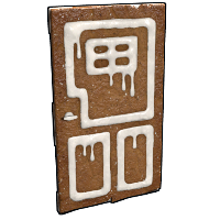 Gingerbread Wooden Door