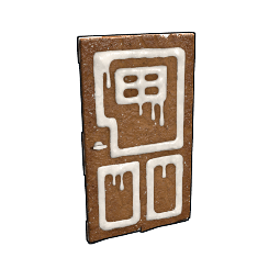 Gingerbread Wooden Door