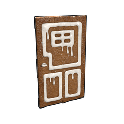 Gingerbread Wooden Door