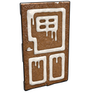 Gingerbread Wooden Door