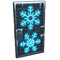 Snowfall Door in Rust