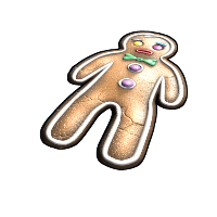 Gingerbread Man Rug in Rust