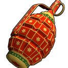 Red Christmas Grenade