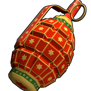 Red Christmas Grenade