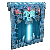 Frozen Crypt Garage Door in Rust