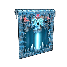 Frozen Crypt Garage Door
