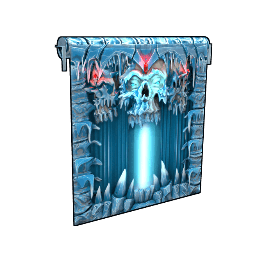 Frozen Crypt Garage Door