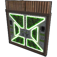Greening Area Double Door in Rust