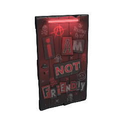 NOT Friendly Wooden Door