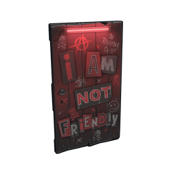 NOT Friendly Wooden Door