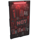 NOT Friendly Wooden Door