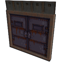 Pixel Armored Double Door in Rust