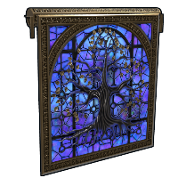 Mystic Tree Garage Door in Rust